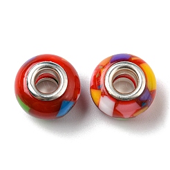 Bohemian Style Resin European Beads&nbsp;RESI-D069-01D