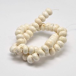 Rondelle Natural Magnesite Beads Strands&nbsp;G-M138-25