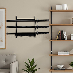3-Tier MDF Board Wall Mounted Sword Display Rack&nbsp;ODIS-WH0043-256B