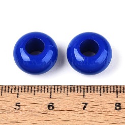 Opaque Acrylic European Large Hole Beads&nbsp;SACR-N019-03B