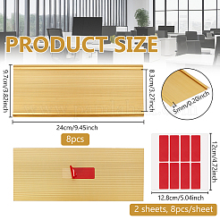 8Pcs Aluminium Alloy Commodity Label Display&nbsp;FIND-BC0019-69B-01