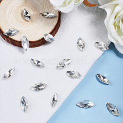 Pointed Back Glass Rhinestone Cabochons&nbsp;RGLA-OC0001-08A