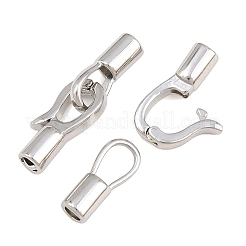 Brass Fold Over Clasps&nbsp;KK-CBA7392-01P