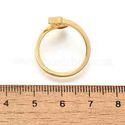 Brass Cuff Rings for Women&nbsp;RJEW-U044-R