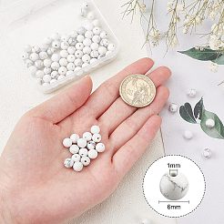 4 Strands Natural Howlite Beads Strands&nbsp;TURQ-OC0001-02B