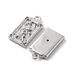 Rack Plating Brass Micro Pave Cubic Zirconia Pendants&nbsp;KK-K333-91P
