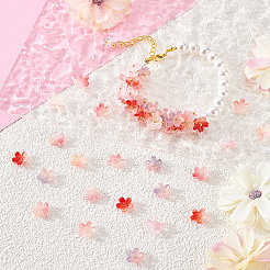 150Pcs 5 Colors Handmade Transparent Lampwork Beads&nbsp;GLAA-NB0001-89