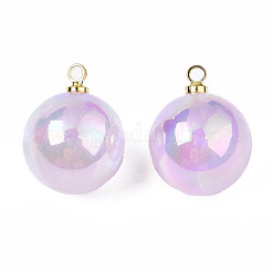 ABS Plastic Imitation Pearl Pendants&nbsp;PACR-T015-03B