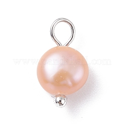 Natural Cultured Freshwater Pearl Charms&nbsp;X-PALLOY-JF01099-02