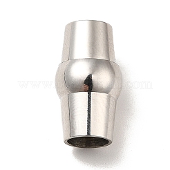Tarnish Resistant 304 Stainless Steel Magnetic Clasps with Glue-in Ends&nbsp;STAS-K006-09C-5mm