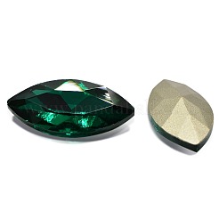 Faceted Horse Eye Glass Pointed Back Rhinestone Cabochons&nbsp;RGLA-A011-13x27mm-SM