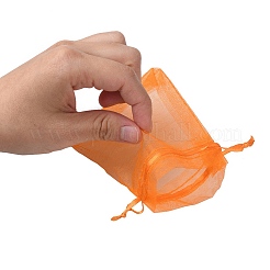 20Pcs 10 Colors Rectangle Organza Drawstring Bags&nbsp;CON-YW0001-31B