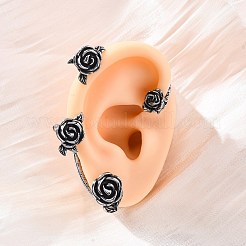 316 Surgical Stainless Steel Cuff Earrings&nbsp;EJEW-E300-25AS-02