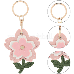 1Pc PU Imitation Leather Keychain&nbsp;KEYC-SP0001-44A