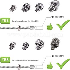 304 Stainless Steel Beads & European Beads&nbsp;STAS-UN0001-67AS