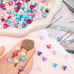 500Pcs Spray Paint ABS Plastic Imitation Pearl Beads&nbsp;TACR-SC0001-33