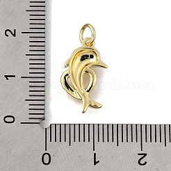Brass Micro Pave Cubic Zirconia Pendants&nbsp;KK-U072-02B-G