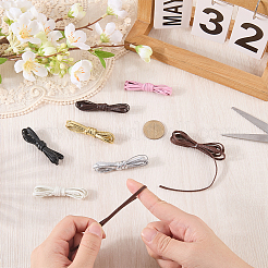 7 Yards 7 Colors Flat PU Leather Cord&nbsp;WL-CL0001-28