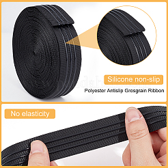 10 Yards Polyester Antislip Grosgrain Ribbon&nbsp;OCOR-BC0007-62A