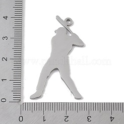 Non-Tarnish 304 Stainless Steel Pendants&nbsp;STAS-B062-01B-P