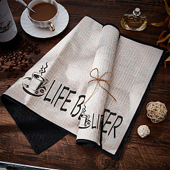 Coffee Theme Cotton and Linen Cup Mats&nbsp;AJEW-WH0201-013