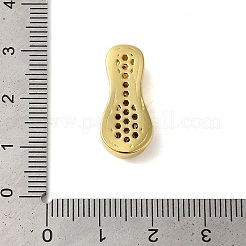Rack Plating Brass Micro Pave Clear Cubic Zirconia Perdants&nbsp;KK-C067-11G-I