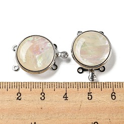 White Shell Box Clasp&nbsp;G-C104-06A-P