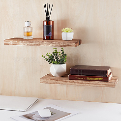 Rectangle Wood Wall-mounted Storage Rack&nbsp;AJEW-WH0794-23