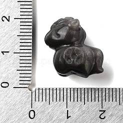 Natural Silver Sheen Obsidian Carved Beads&nbsp;GG-G004-01F