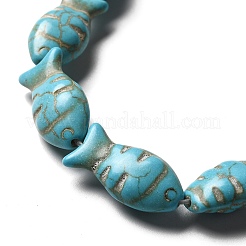 Synthetic Turquoise Dyed Beads Strands&nbsp;G-E594-18