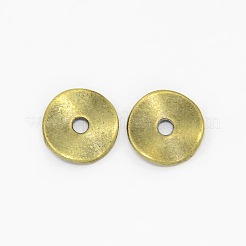 Mixed Color Tibetan Style Alloy Disc Spacer Beads&nbsp;TIBEB-X0026-NR