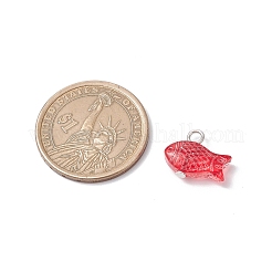 Fish Spray Painted Glass Pendants&nbsp;PALLOY-JF03779