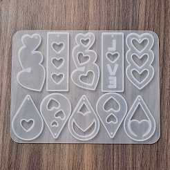 Heart Earrings Pendants DIY Silicone Mold&nbsp;LS-DIY-Q033-06A