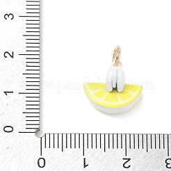 Spray Painted Brass Pendants&nbsp;KK-CBAE20A-02A-G