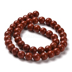 Natural Red Jasper Beads Strands&nbsp;G-I199-25-8mm