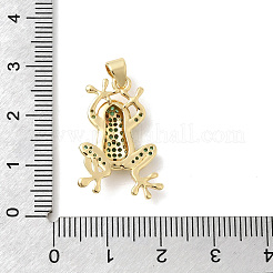 Brass Micro Pave Cubic Zirconia Pendants&nbsp;KK-H529-55B-G