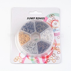 1 Box Brass Open Jump Rings&nbsp;KK-JP0007-10mm