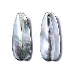 Natural Black Lip Shell Pendants&nbsp;SHEL-N026-160C