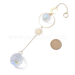 Teardrop Glass Hanging Suncatchers&nbsp;HJEW-JM04402