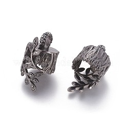 Brass Rhinestone Filigree Bead Cap Bails&nbsp;RB-L080-12B