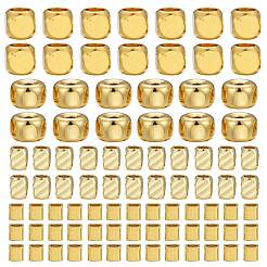 60Pcs 4 Style Brass Spacer Beads Set&nbsp;KK-LS0001-09G