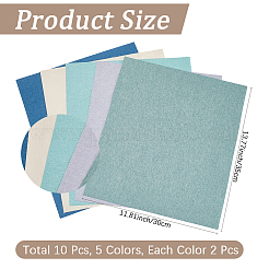 10Pcs 5 Colors Linen Fabric Book Covers&nbsp;FIND-CP0003-80B