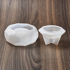Faceted Hexagon DIY Silicone Candle Cup Molds&nbsp;DIY-P078-05