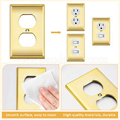 ABS Plastic Receptacle Outlet Wall Plate&nbsp;AJEW-WH0410-464A-01