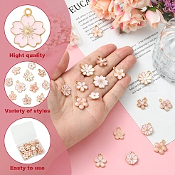 40Pcs 10 Styles Alloy Enamel Charms&nbsp;ENAM-FS0002-33