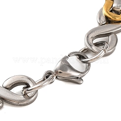 201 Stainless Steel Byzantine Chain Bracelets&nbsp;BJEW-B078-130GP