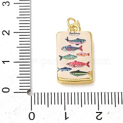 Printed Brass Pendants&nbsp;KK-CBA8989-02C