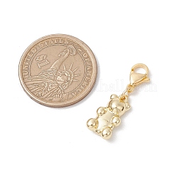 2Pcs Alloy Bear Pendant Decoration&nbsp;HJEW-JM02943