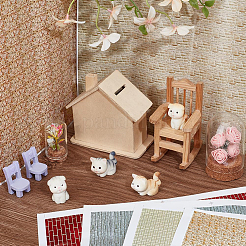 12Pcs 6 Colors Self-Adhesive Paper Wall Sticker&nbsp;AJEW-PH0005-95