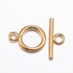 304 Stainless Steel Toggle Clasps&nbsp;STAS-H380-03G